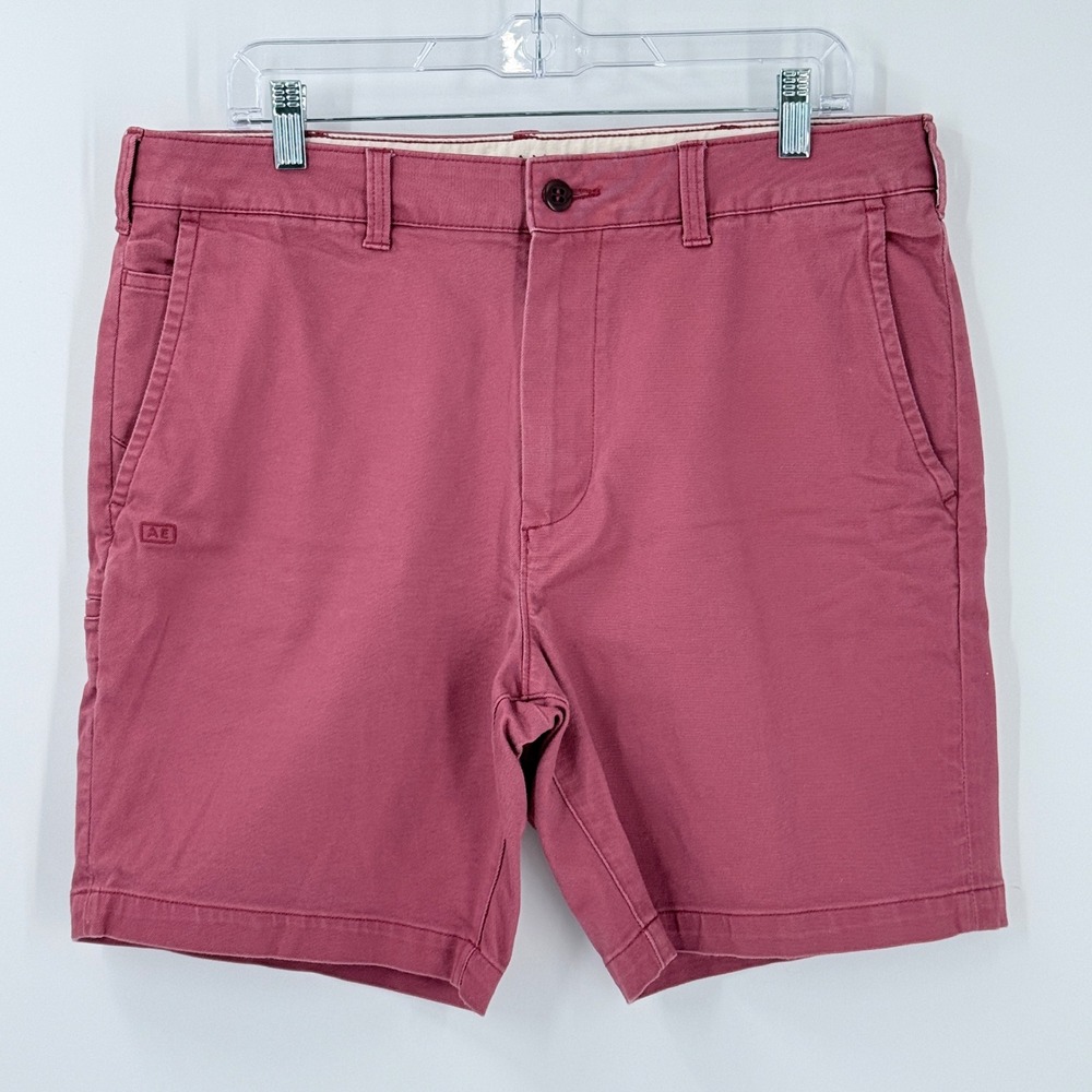 American Eagle Shorts Mens sz 34 Nantucket Red Preppy heritage nautical 8 inseam